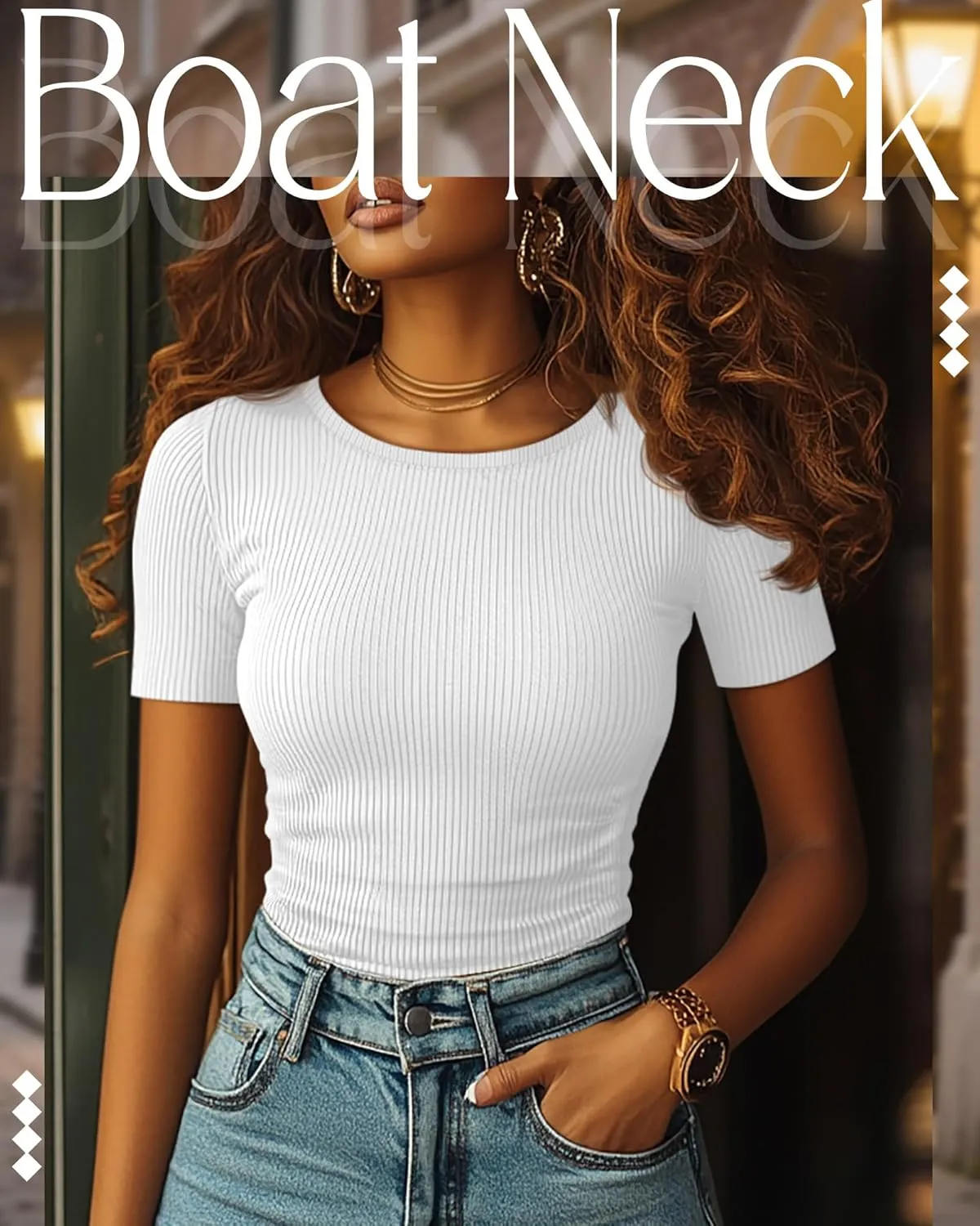 3 Pack Women's Slim Fit Shirts Short Sleeve Side Ruched Y2k Tops Boat Neck Ribbed Going Out Summer Tees