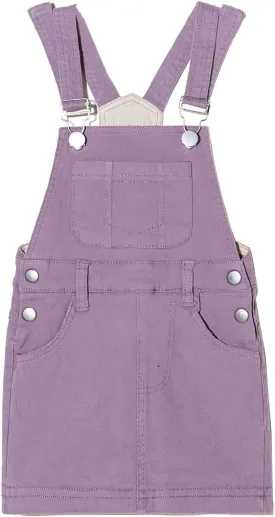 ABALACOCO Girls Casual Denim Overalls Stretch Material Dress Button Sleeveless Ajustable Strap Jean Fashion Wear 3-11T