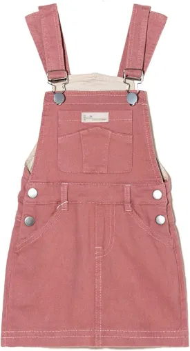 ABALACOCO Girls Casual Denim Overalls Stretch Material Dress Button Sleeveless Ajustable Strap Jean Fashion Wear 3-11T