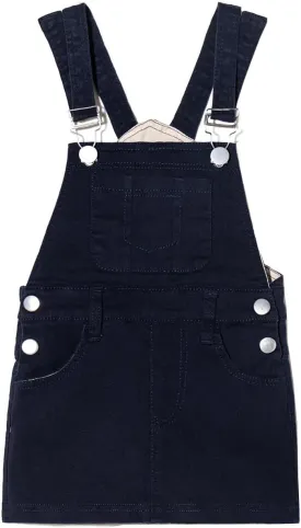 ABALACOCO Girls Casual Denim Overalls Stretch Material Dress Button Sleeveless Ajustable Strap Jean Fashion Wear 3-11T
