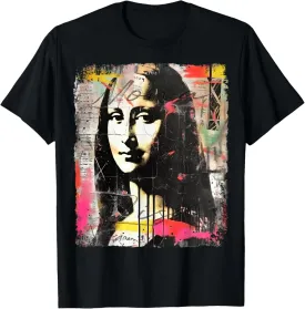 Abstract Graffiti Art Leonardo Da Vinci Art Mona Lisa T-Shirt