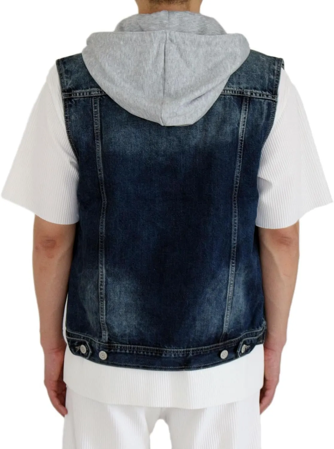AIRNINE Men's Distressed Denim Jacket