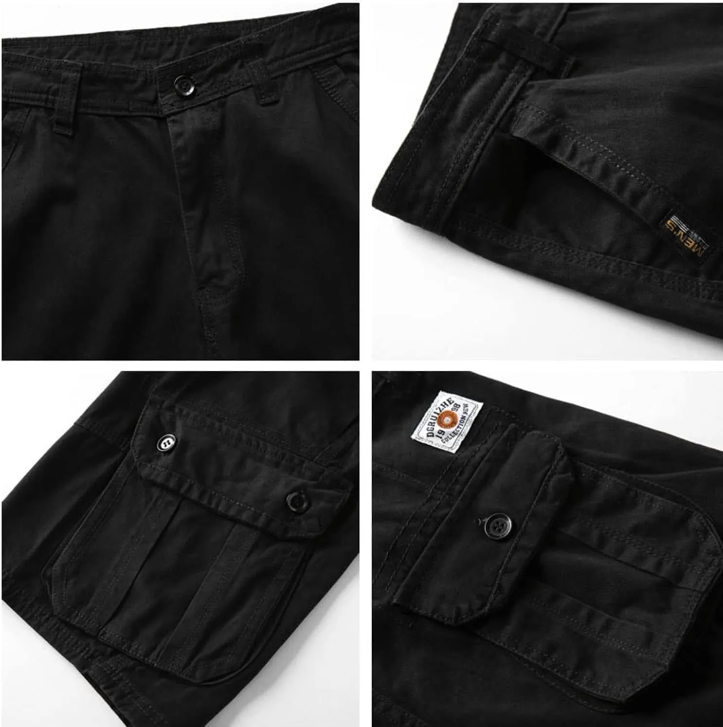 Basoteeuo Mens Cargo Shorts Casual Lightweight with Multi Pockets Summer Outdoor Work CargoShorts