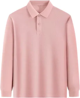 Boys' Girls Long Sleeve Polo Shirts School Uniform Polo Shirts Comfortable Button Down Shirts