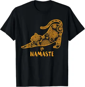 Cat Yoga Namaste OM - Funny Yoga Gift T-Shirt
