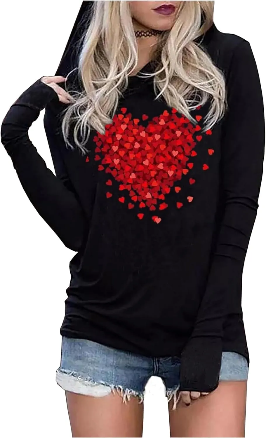 CHUNTIANRAN Hoodies T Shirts for Women Casual Western Graphic Pullover Tops Gothic Hoodies Tees Cowgirls Country Outfits