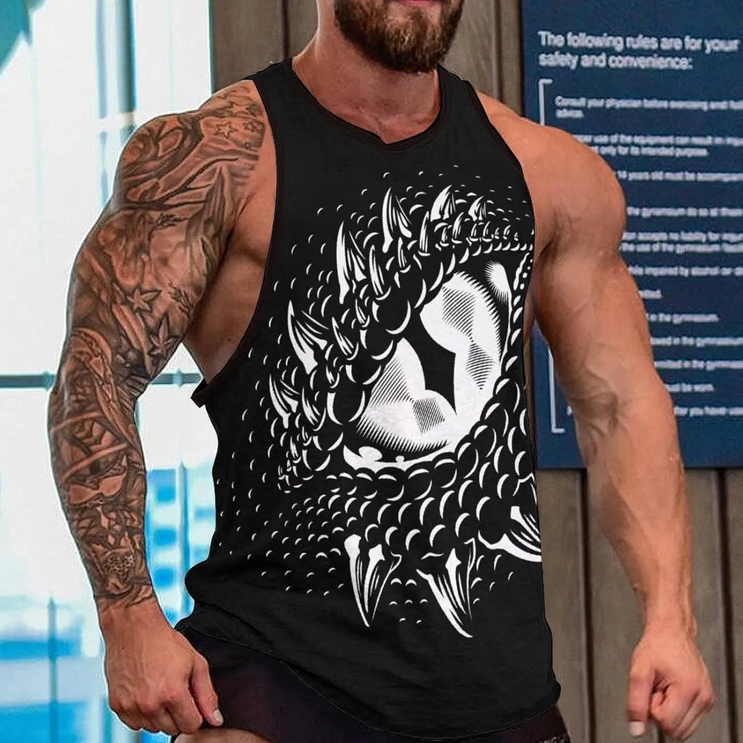 Custom Tank Top Add Your Photo Logo Personalized Men Tank Tops for Gym Running