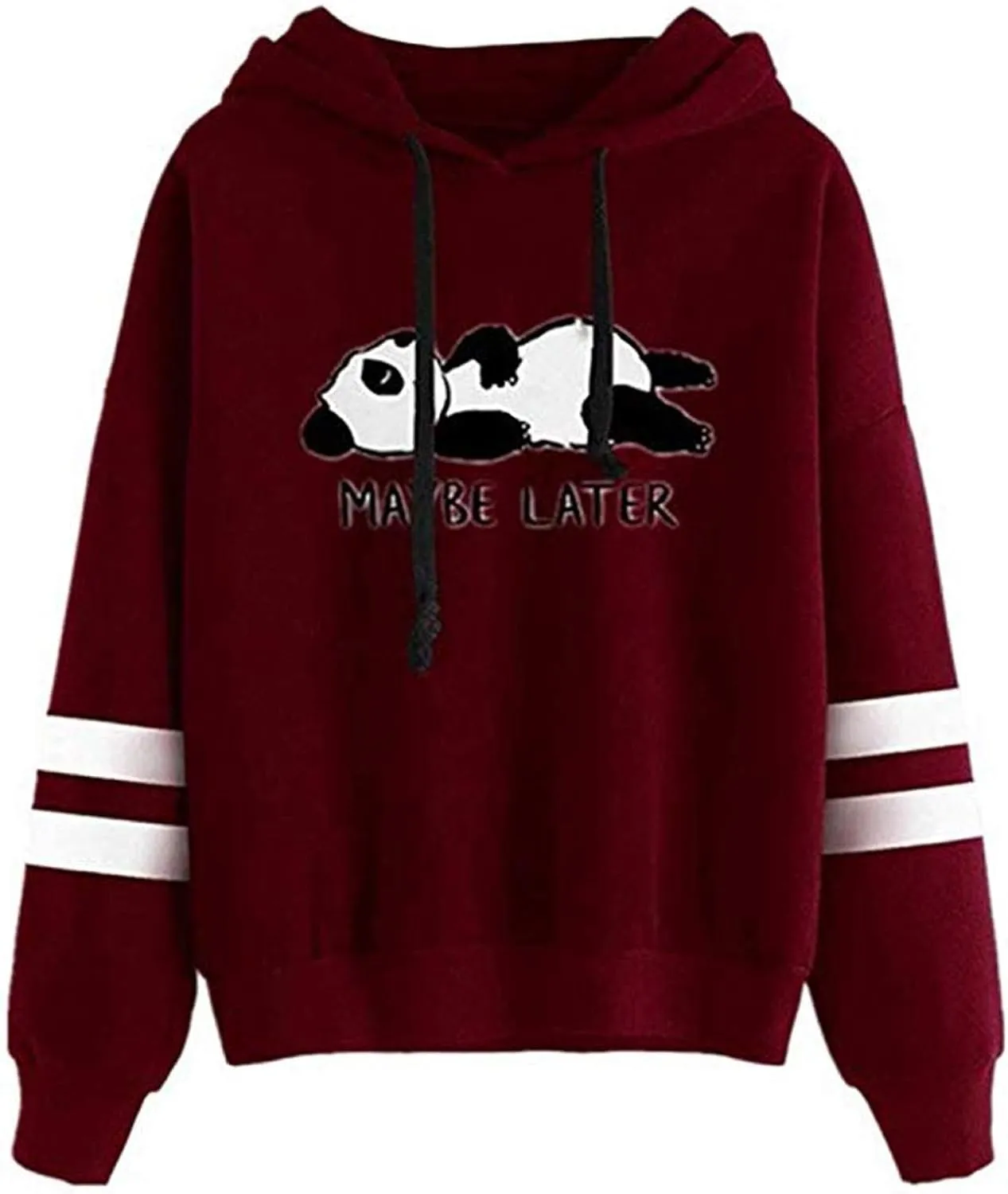 Cute Hoodies for Teen Girls Kawaii Panda Print Hoodies Pullover Tops Long Sleeve Hooded Sweatshirts for Teen Girls