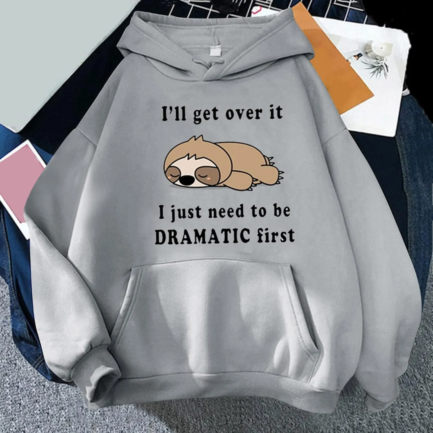 Cute Hoodies for Teen Girls Kawaii Panda Print Hoodies Pullover Tops Long Sleeve Hooded Sweatshirts for Teen Girls