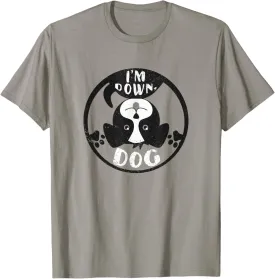 Down Dog Funny Cute Yoga Dog T-Shirt