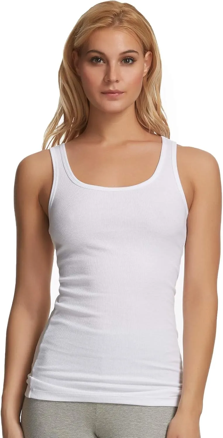 Felina Cotton Ribbed Tank Top - Class Tank Top for Women, Workout Tank Top for Women (Color Options Available)