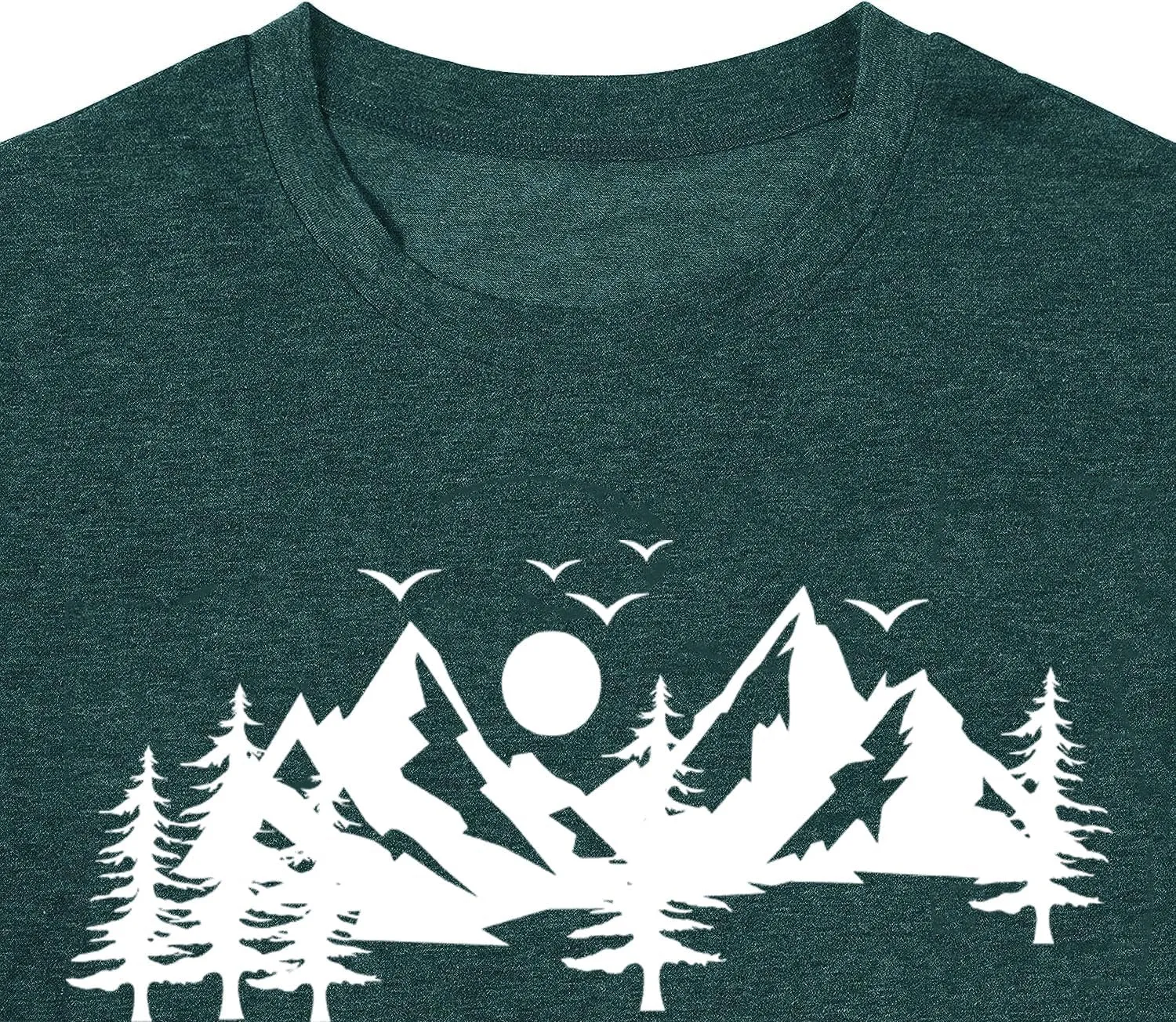 Happy Camp T-Shirt Women Hiking Mountain Adventure Novelty Workout Funny Saying Cute Graphic Athletic Shirt