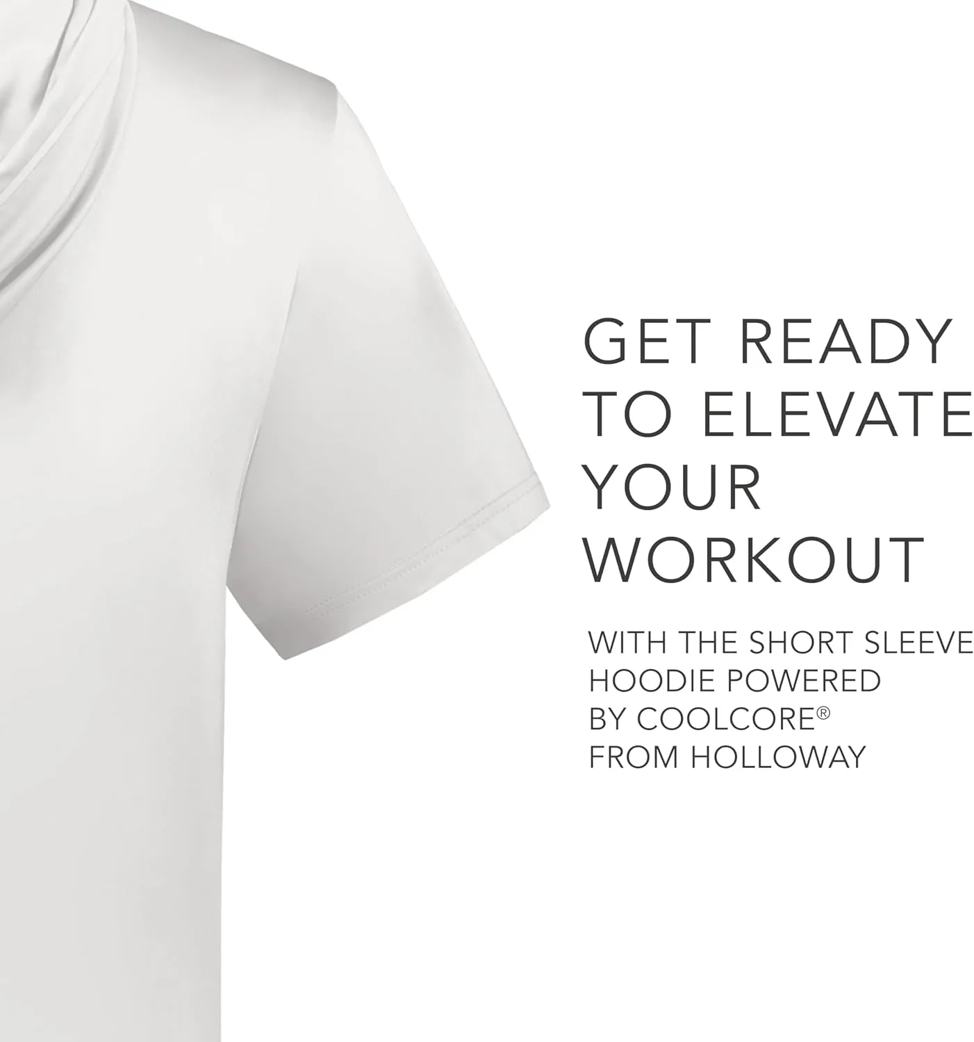 Holloway Men's Powered by Coolcore Short Sleeve Hoodie