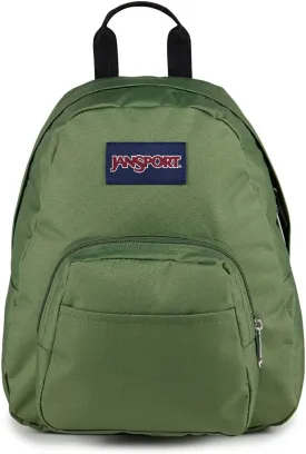JanSport Half Pint Mini Backpack, 10.2 L - Durable Mini Bag Purse with Adjustable Shoulder Straps, Single Main Compartment, Zippered Stash Pocket, Cargo Green