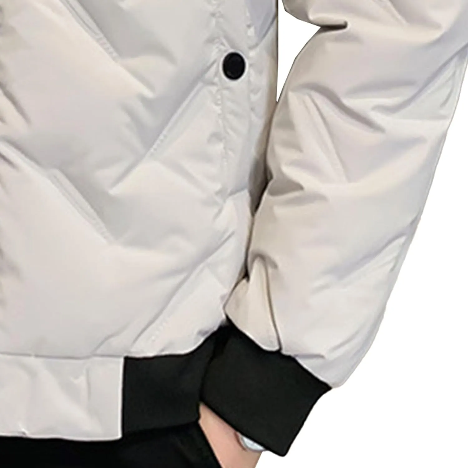 JEShifangjiusu Mens Flight Bomber Diamond Quilted Jacket Casual Lightweight Varsity Jackets Winter Warm Padded Coats Outwear