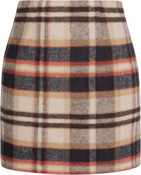 Kate Kasin 2025 Plaid Pencil Skirts for Women High Waisted Casual Stretch Bodycon Mini Skirt