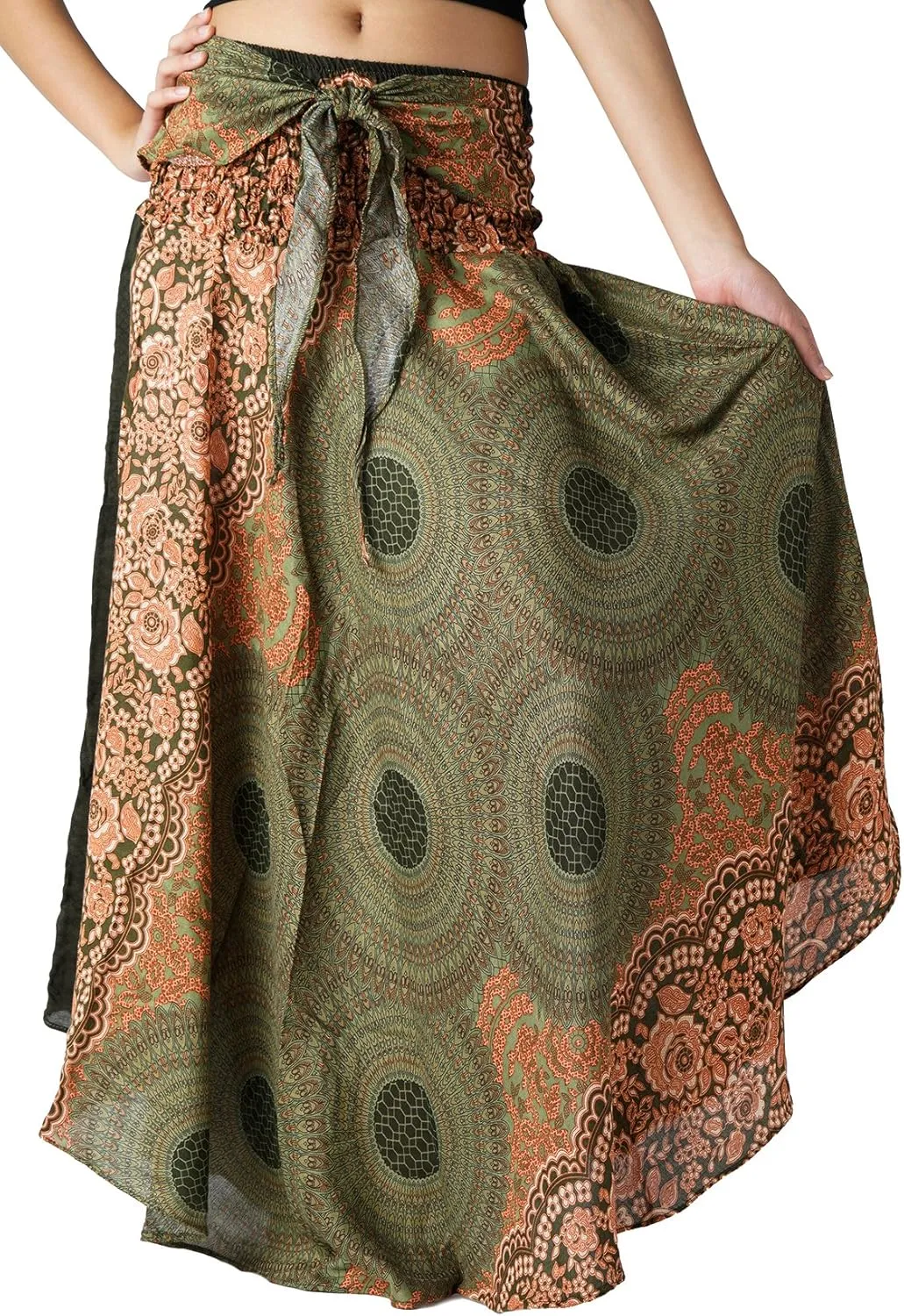 Long Skirts for Women Maxi Boho Skirt Floral Print