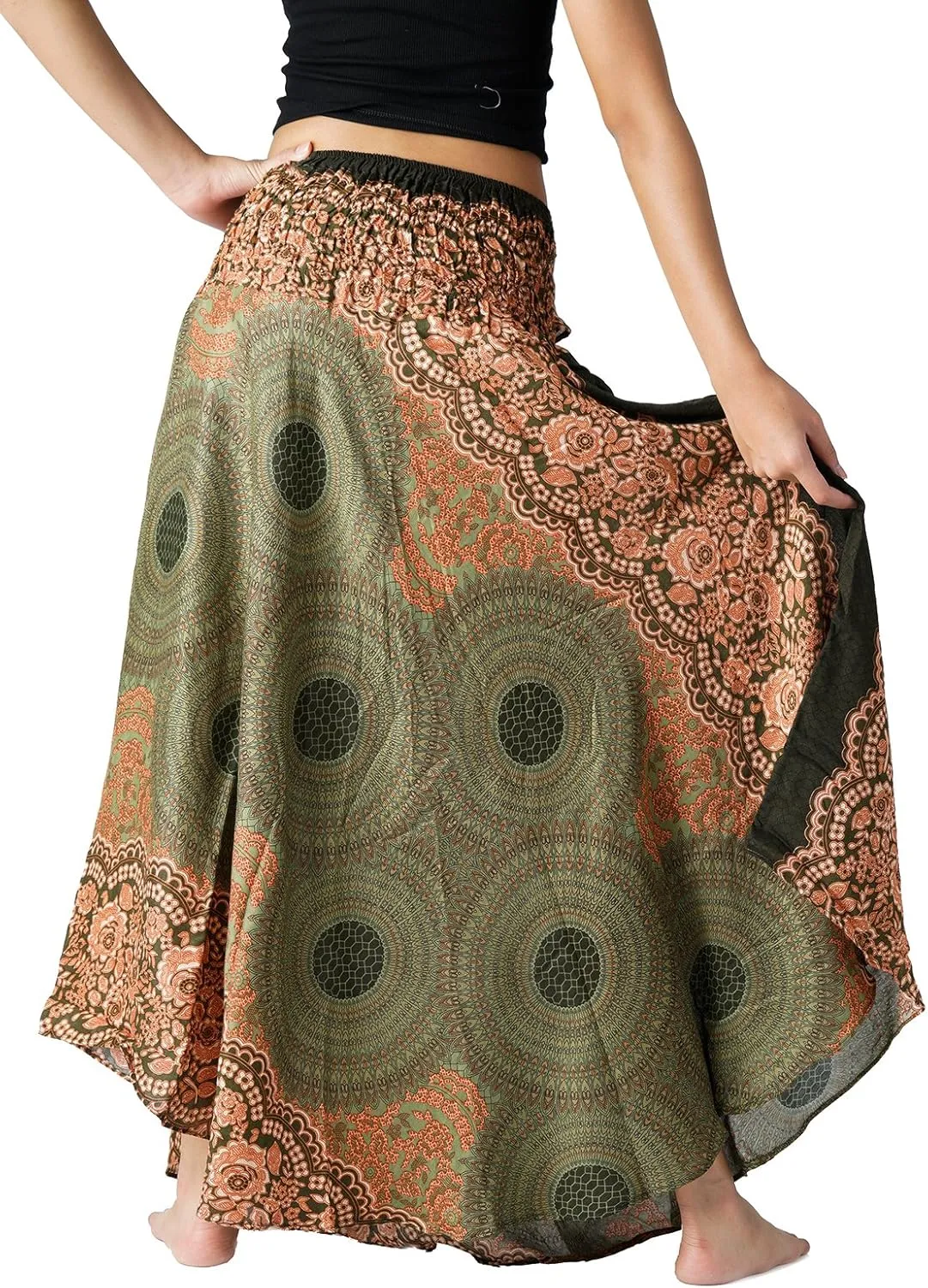 Long Skirts for Women Maxi Boho Skirt Floral Print