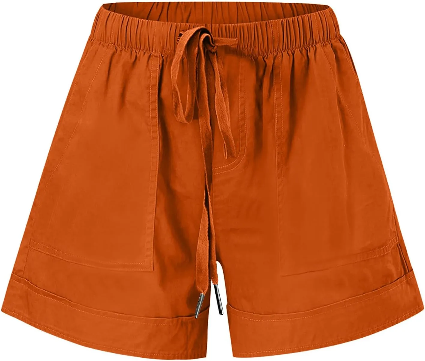 LRMQS Shorts for Women Trendy 2024 Casual Summer Drawstring Shorts with Pockets Beach Loose Elastic Waist Vacation Clothes
