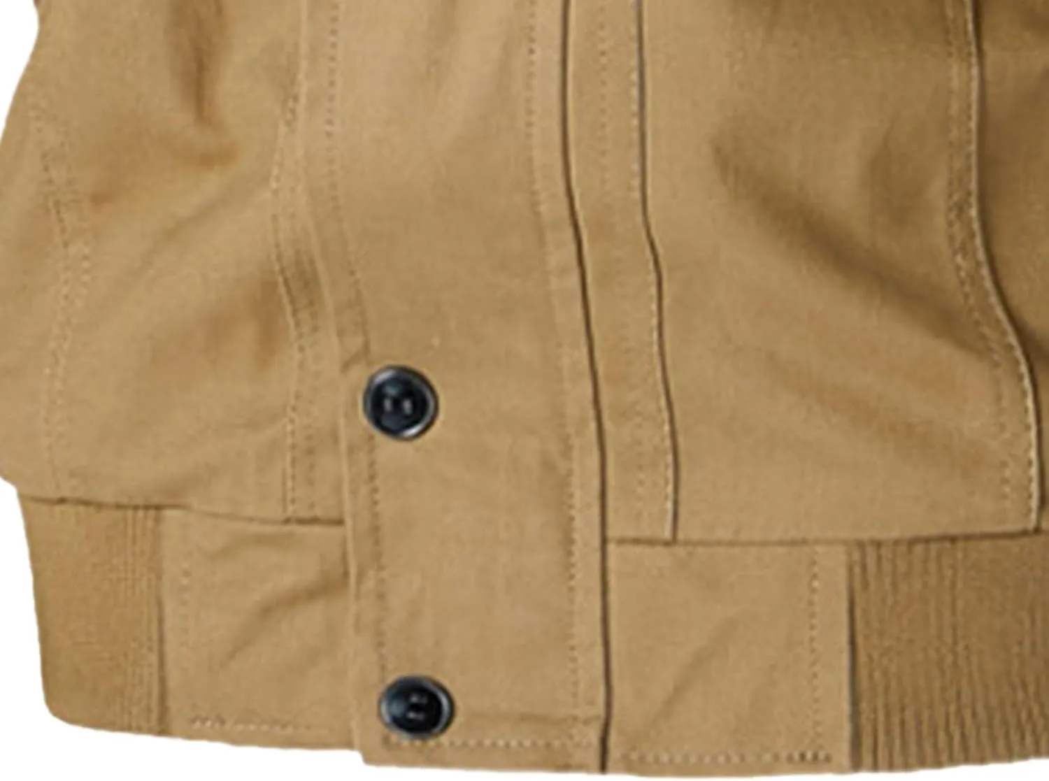 Men's Casual Cotton Military Jacket Lightweight Full Zip Jacket Field Windbreaker Bomber Jackets Cargo Coat
