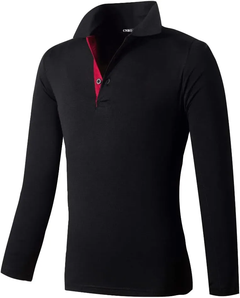 Men's Short & Long Sleeve Solid Polo Shirt Slim Fit Casual Basic Design