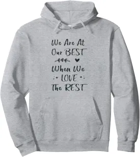 Motivational Quote, Inspirational Message Tee, Positive Vibe Pullover Hoodie