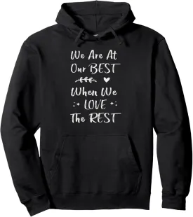 Motivational Quote, Inspirational Message Tee, Positive Vibe Pullover Hoodie