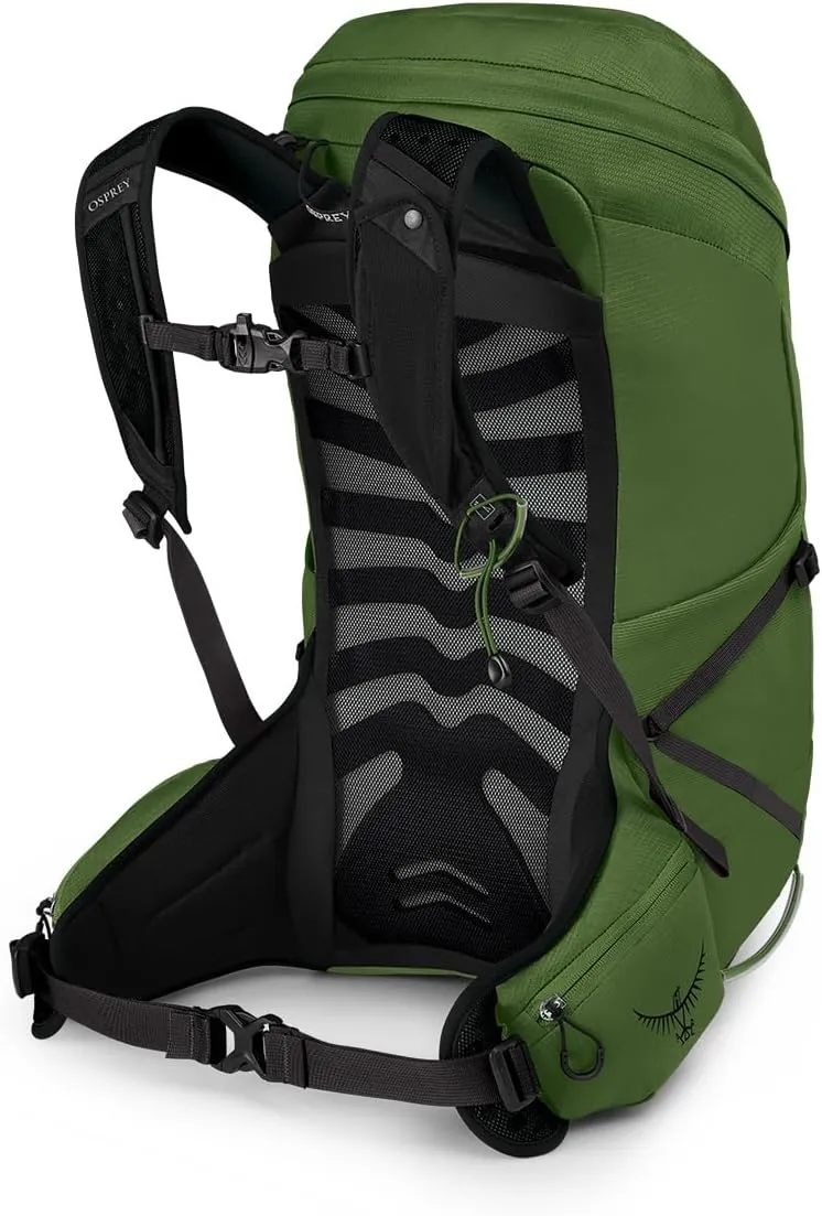 Osprey Talon 26L Men's Hiking Backpack with Hipbelt, Green Belt/Black, S/M