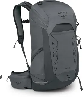 Osprey Talon 26L Men's Lightweight Hiking Backpack with Hipbelt, Phantom Grey/Dark Charcoal