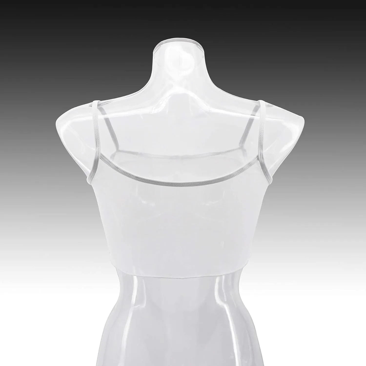 SHERRYLO Sheer Tank Tops for Women See Through Stretch Crop Top Summer Sleeveless Strap Mesh Cami Top