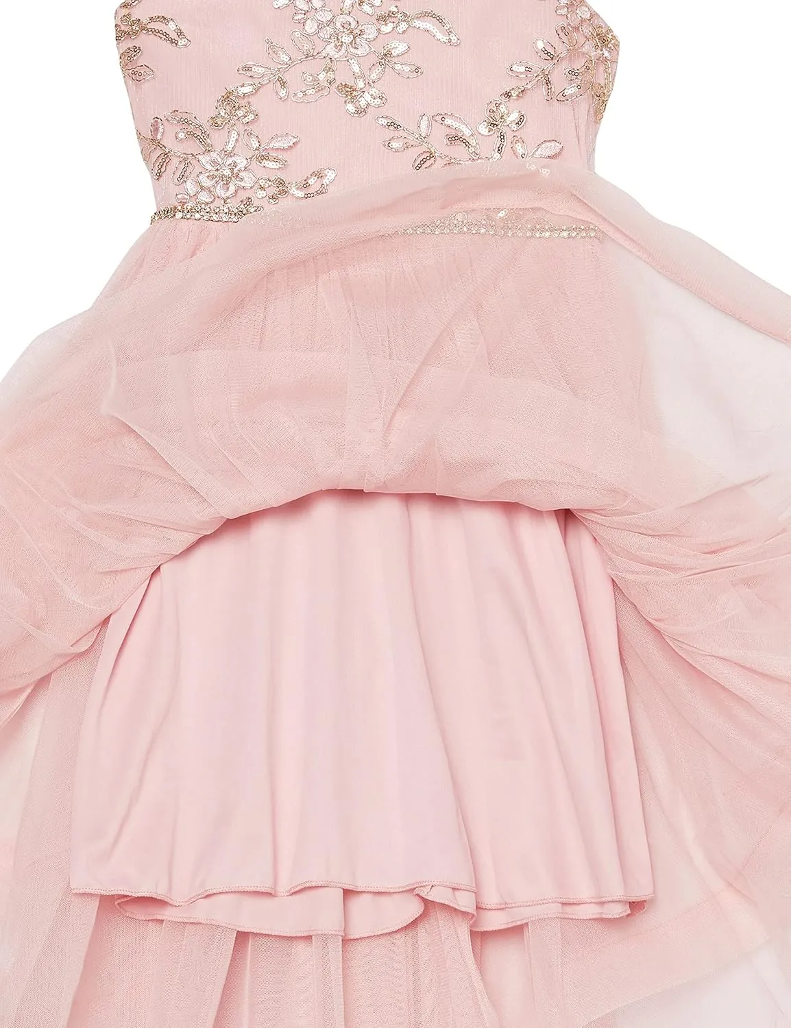 Speechless Girls' 7-16 Tween Maxi Dress with Wide Ribbon Hem for Formal Dance Or Party
