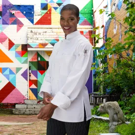 Uncommon Threads Women's Standard Sedona Fit Chef Coat, White, S