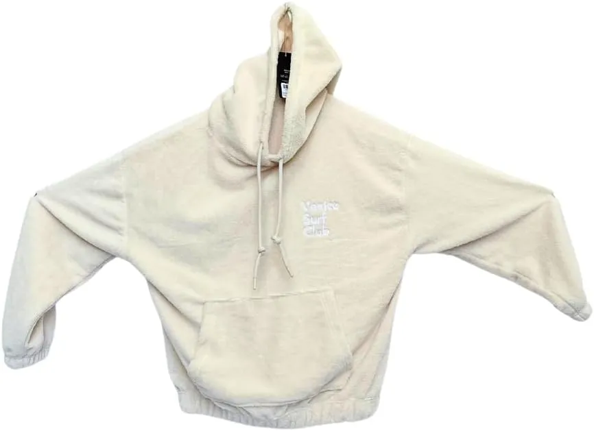 Venice Surf Club Cotton/Microfiber Fuzzy Sherpa Pullover Sweatshirt Unisex Post-Surf Lounge Hoodie