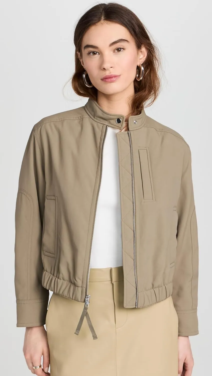 Vince Women's Cropped Bomber Jacket