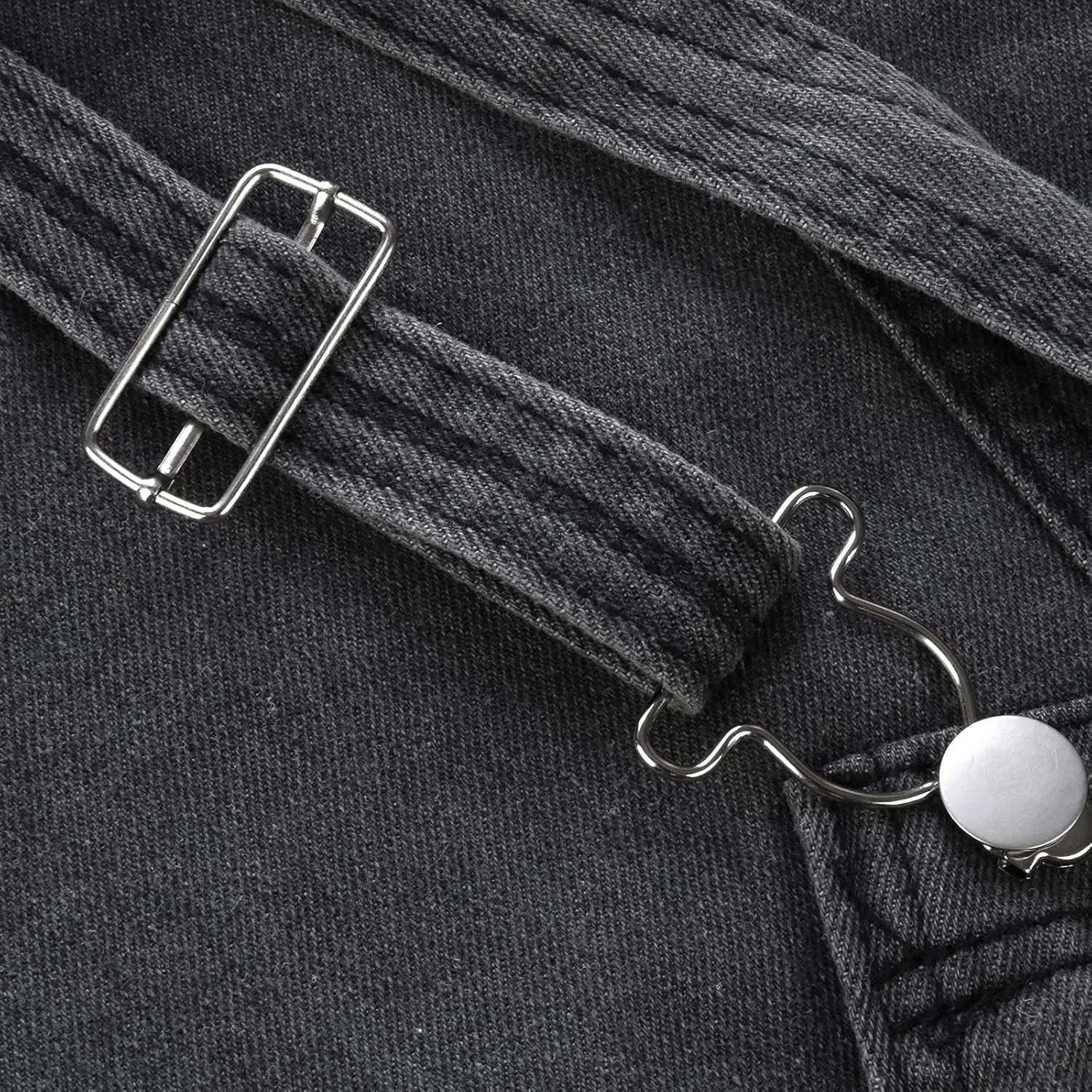 Women Denim Dress Adjustable Strap Distressed Bib Overalls Mini Dresses Summer Sleeveless Casual Dress with Pockets