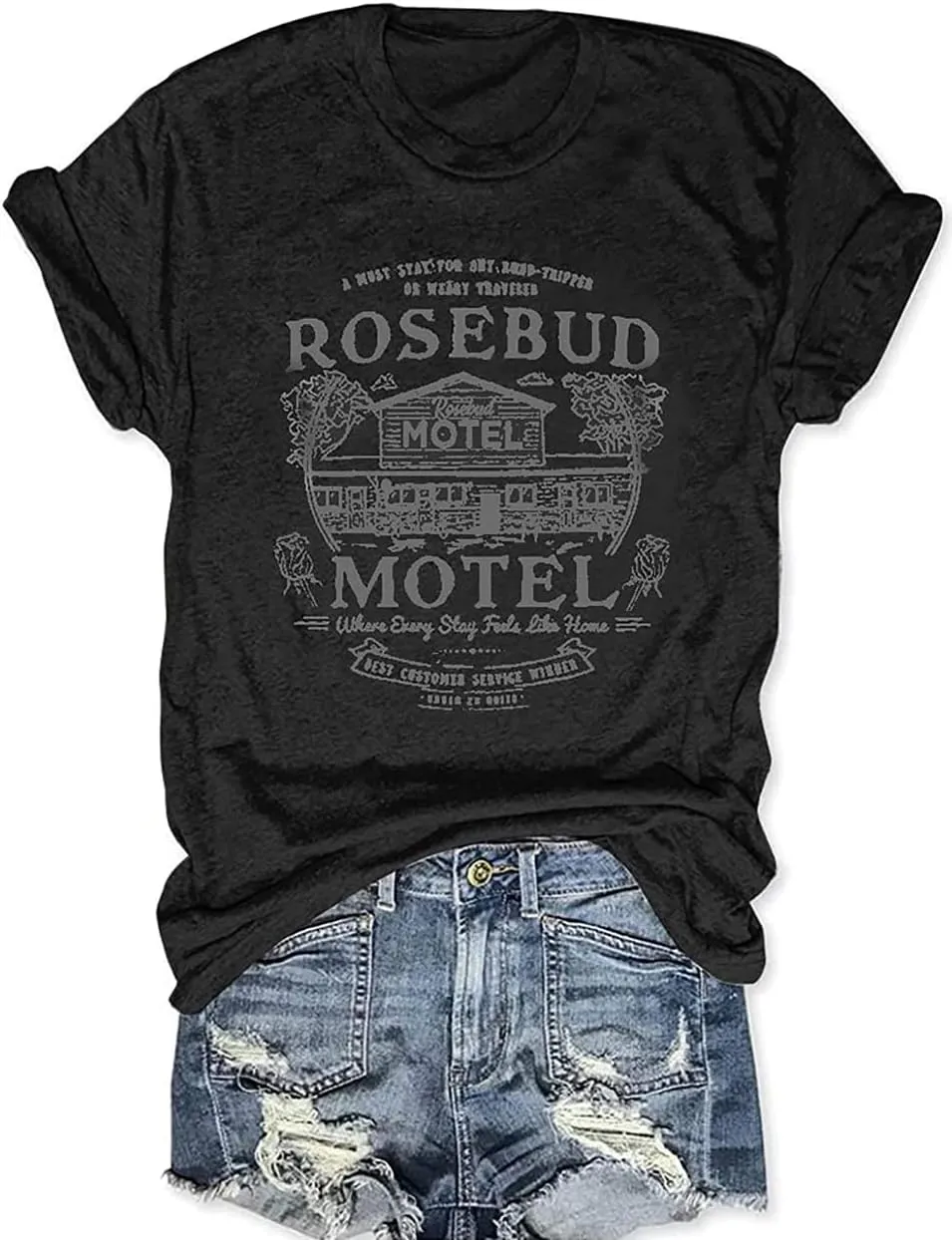 Women Vintage T Shirt Funny Summer Short Sleeve Tops Print Graphic Tees