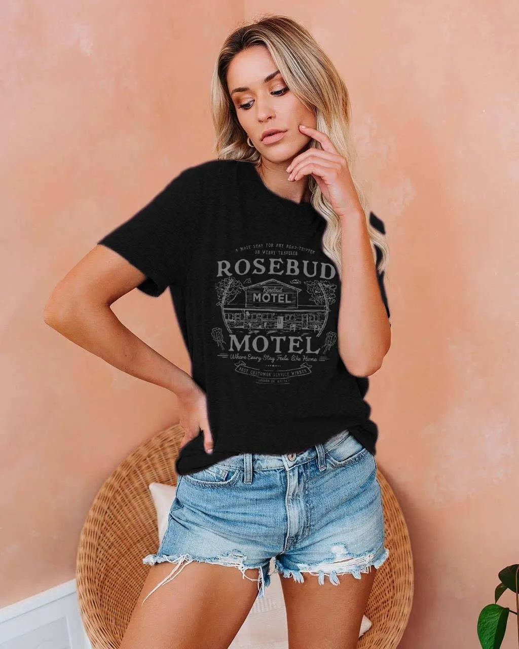 Women Vintage T Shirt Funny Summer Short Sleeve Tops Print Graphic Tees