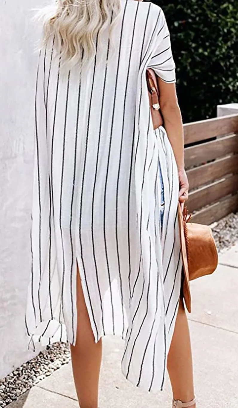 Women's Kimono Swimsuit Coverups Summer Beach Casual Loose Cardigans for Swimwear