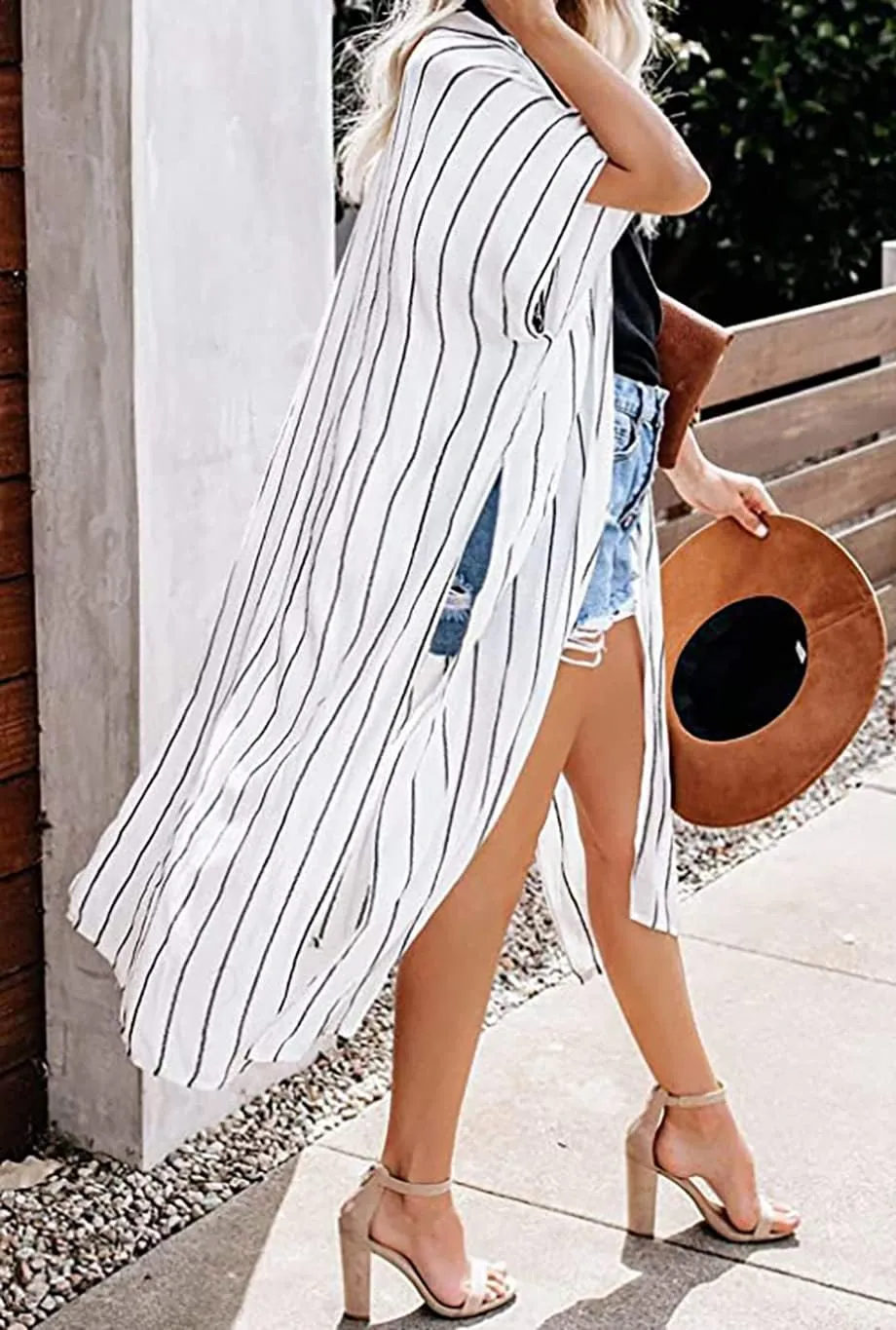 Women's Kimono Swimsuit Coverups Summer Beach Casual Loose Cardigans for Swimwear